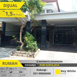 Rumah Sidoarjo Dijual Perum Puri Surya Jaya, Dekat Puskesmas Gedangan