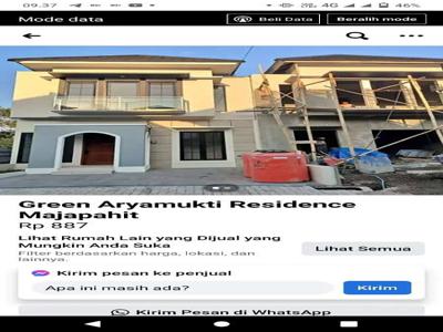 Dijual Murah Rumah Baru 2 Lantai Bisa KPR Cash di Perumahan Aryamukti