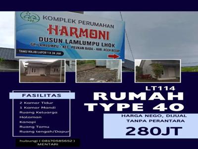 Dijual Rumah Harmony Lamlumpu