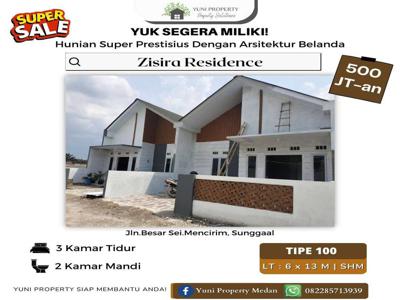 DIJUAL RUMAH ZISIRA RESIDENCE HARGA PROMO BUAT 2 ORG PERTAMA DIMEDAN