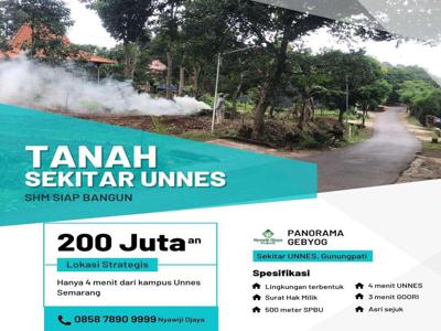 DIJUAL TANAH MURAH DEKAT SWALAYAN GOORI UNNES GUNUNGPATI