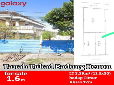 Dijual Tanah Tukad Badung Renon