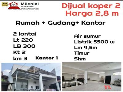 Jual cepat rumah+gudang + kantor di kopo permai 2 (yl)