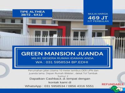 Rumah murah 1lt & 2lt siap huni CPT , dkt jln oerr Juanda,, perum GM