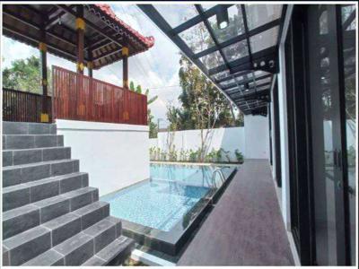 Villa Murah Jogja Dengan Konsep Etnic Modern, View Sawah