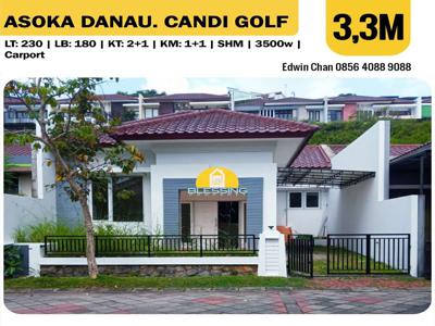 DIJUAL Rumah Cluster Full Bangunan Candi Golf Semarang 12mnt ke Undip