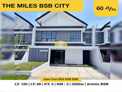 DISEWA Rumah Baru Cluster The Miles BSB Mijen Semarang 850mtr dr Unika