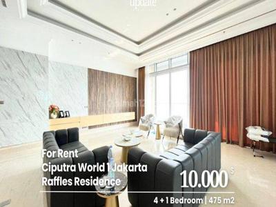 Rent Ciputra World 1 Jakarta, Raffles Residence, Kuningan, Luxurious Complex, 4 Bedroom, Spacious Unit, Best Layout