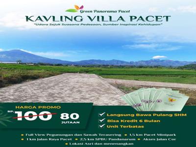 Tanah Kavling dijual di Pacet Mojokerto Ready SHM Dekat Kawasan Wisata