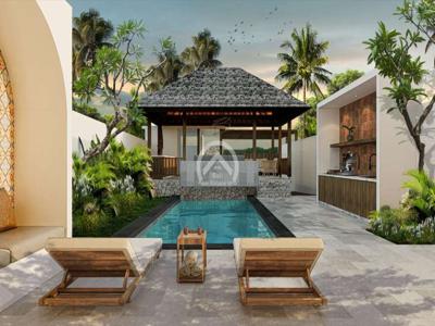 Under Construction luxurious modern living villa at Sanur Kauh