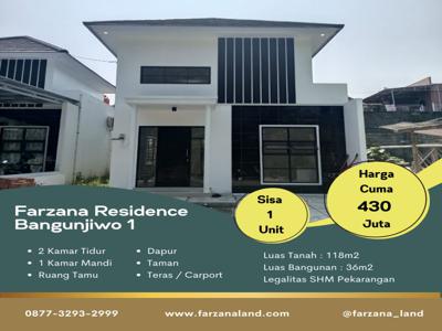 Harga 430 Jutaan Lokasi dkt Kampus UMY, Sisa 1 Unit Rumah LB : 36m2