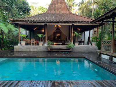 Villa joglo modern view jungle full furnished Termurah di Bali
