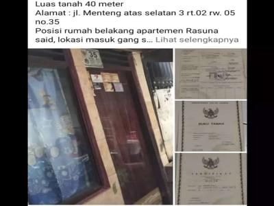 Di jual rumah di menteng atas