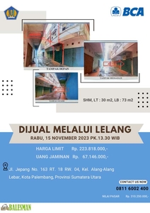 DIJUAL MELALUI LELANG