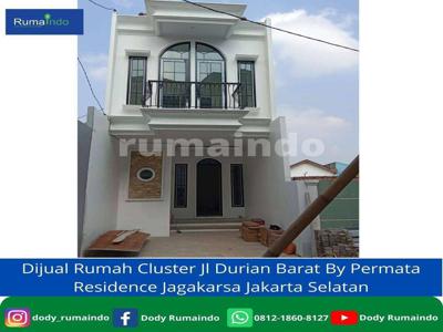 Dijual Rumah Cluster Jln Durian Barat By Permata Residence Jagakarsa