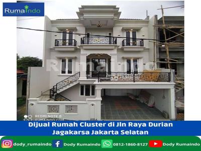 Dijual Rumah Cluster MounteZouri Land Durian Jagakarsa Jakarta Selatan