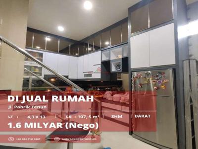 Dijual Rumah Jl. Pabrik Tenun