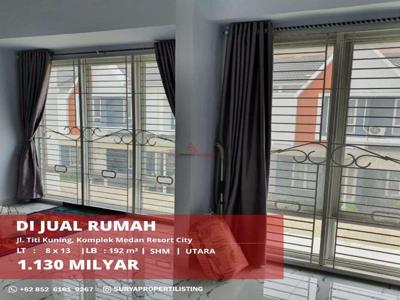 Dijual Rumah Jl. Titi Kuning, Komplek Medan Resort City