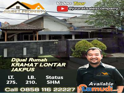 Dijual Rumah Kramat Lontar Jakarta Pusat