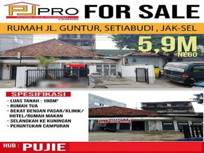 DIJUAL RUMAH TUA DI JL. GUNTUR, SETIABUDI, JAK_SEL