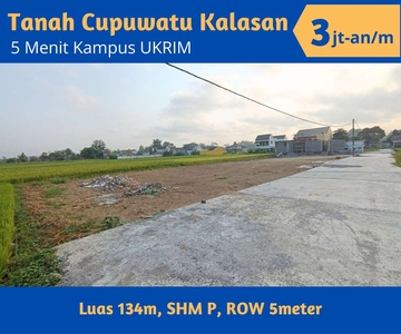 Dijual Tanah Purwomartani Kalasan daerah cupuwatu, 500meter Jl.Solo