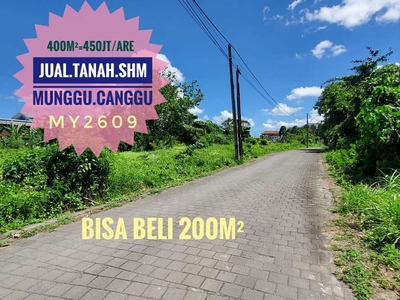 Jual Tanah murah Munggu canggu bali 450 jutaan