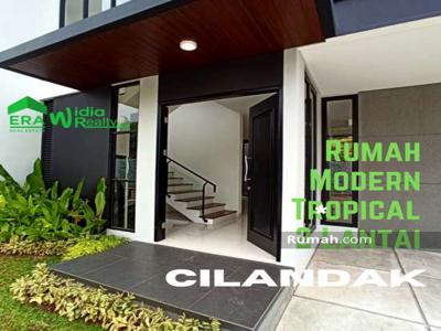 RUMAH 3 LANTAI TROPICAL MODERN di JERUK PURUT, CILANDAK, JAKARTA