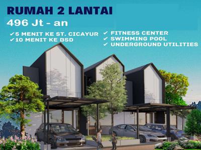 Rumah Cluster 2 Lantai di Cisauk, Tangerang, Banten.