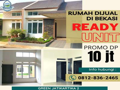 Rumah Dijual di Jatiasih Bekasi PROMO DP 10 Juta di Green Jatikarya 2