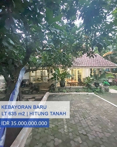 Rumah Hitung Tanah di Jl Hang Lekir Kebayoran Baru, Jakarta Selatan