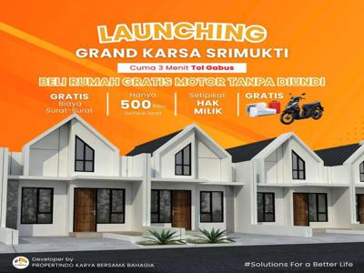 Rumah keren minimalis siap huni Bekasi