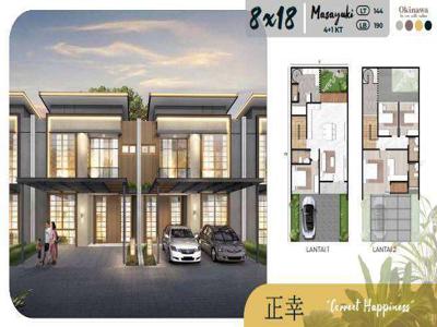 RUMAH PIK 2 CLUSTER OKINAWA 8X18 BISA CICILAN