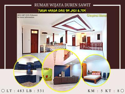 Rumah Wijaya Duren Sawit Luas TANAH 483