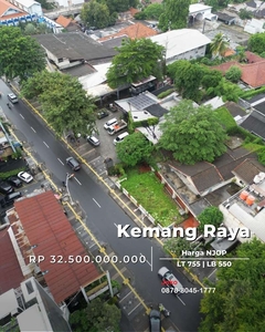 Tanah Komersial Mepet NJOP Jl. Kemang raya, Kemang, Cilandak