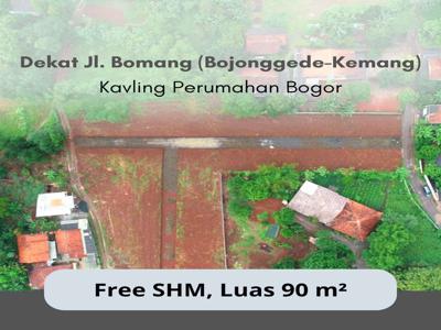 Tanah Murah Bogor Hanya 180 Jt-an Siap AJB. Dekat Jl. Raya Parung
