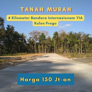 TERMURAH: 4 Kilometer Timur Bandara YIA Kulon Progo, Tanah Jogja SHM