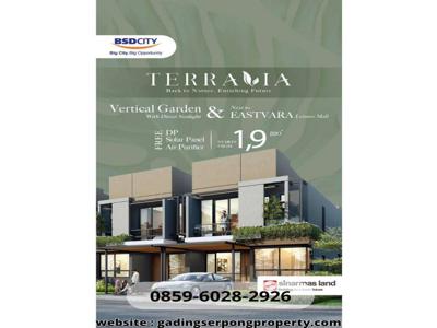 Terravia BSD Rumah Adora Dijual Rp. 1.9 Milyaran* DP Dibayarin Develop