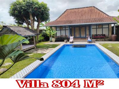 Villa Dijual Jogja Dengan Joglo dan Kolam Renang Pribadi