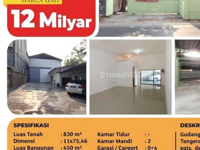 Dijual Cepat Nego Sampai Deal Gudang Jl. Ahmad Dahlan, Tangerang