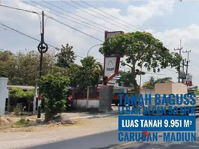 DIJUAL Tnh Pekarangan Istimewa, Jl Raya Propinsi-Caruban MADIUN