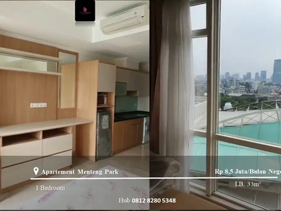 Disewakan Apartement Menteng Park Low Floor 1BR Furnished View Pool