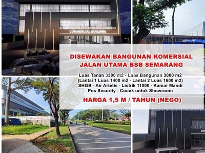 Disewakan Gedung Komersial Cocok Untuk Showroom Bsb City Semarang