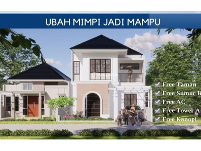 Diskon Rumah Desain Klasik Eropa Baru 1 & 2 Lantai - Bandar Lampung