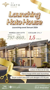 Hato house rumah konsep jepang minimalis harga 700 jutaan