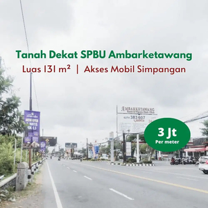 Jl Wates Km 6 Jogja, Tanah Cocok Hunian Akses Mobil Simpangan