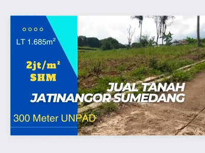 Jual Tanah Jatinangor Murah 300 meter Kampus UNPAD Siap Bangun SHM