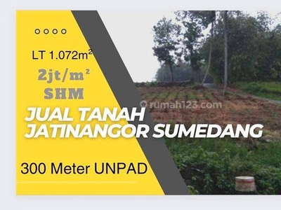 Jual Tanah Jatinangor Sumedang 300meter Kampus UNPAD 1.072m² SHM