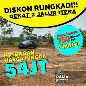 Jual Tanah Kavling Datar Siap Bangun Murah Luas 107-155M2 Paling Dekat Kampus dan Pintu Tol Kotabaru DP Cuma 5 Juta - Bandar Lampung