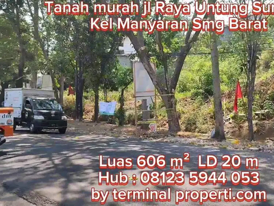 Murah, Tanah Jl raya Untung Suropati Kel Manyaran Kec Semarang Barat