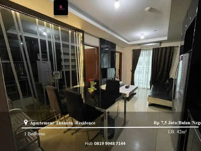 Sewa Apartement Thamrin Residence Type L Middle Floor 1BR Furnished